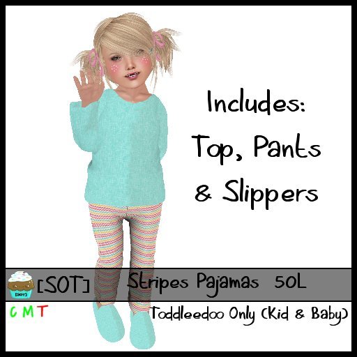 [SOT] Stripes Pajamas Aqua