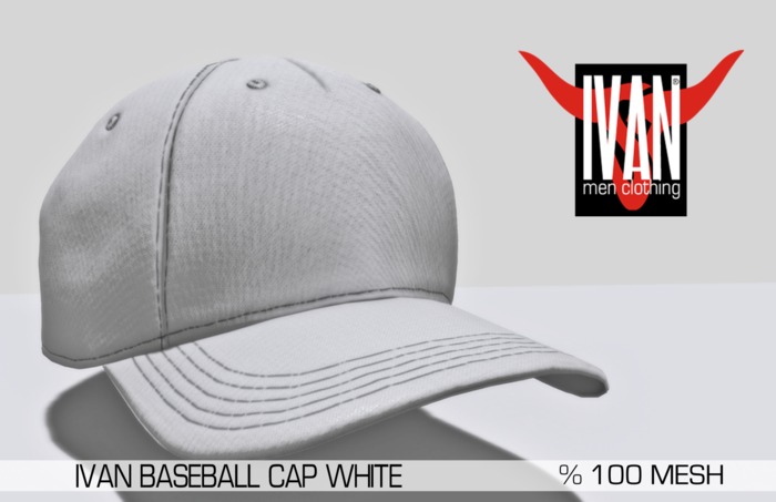 IVAN baseball cap white