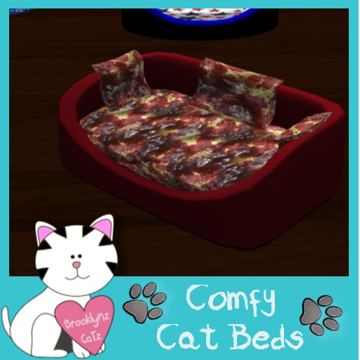 brooklynz Cat Bed Red Fall-BOX