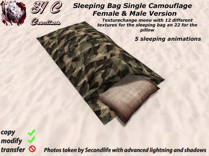 HCC Sleeping Bag Single Camouflage BOX