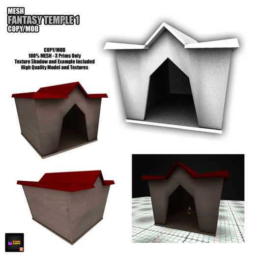 [LR]Mesh Fantasy Temple 1 COPY/MOD (boxed)