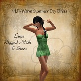 ~LF~Warm Summer Day Dress Lime