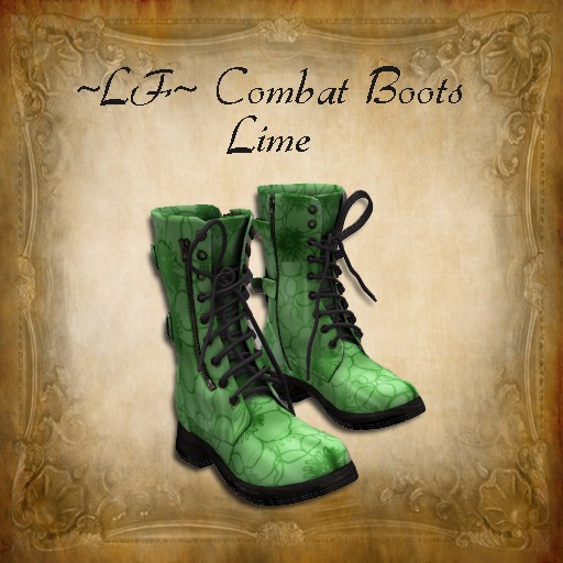 lime green combat boots