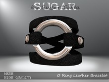 SUGAR - O Ring Leather Bracelet by Sugar Falta BOXED