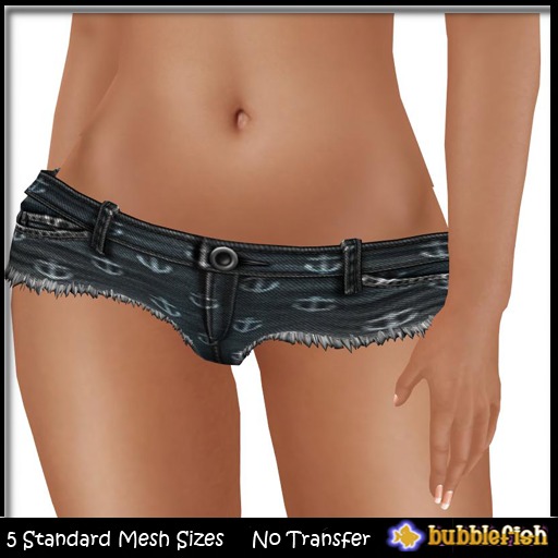 *Bubblefish* Anchor Shorts - Grey