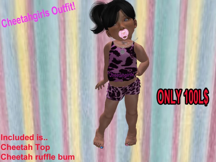 *TD* CheetahGirl outfit*rufflebum* (boxed)