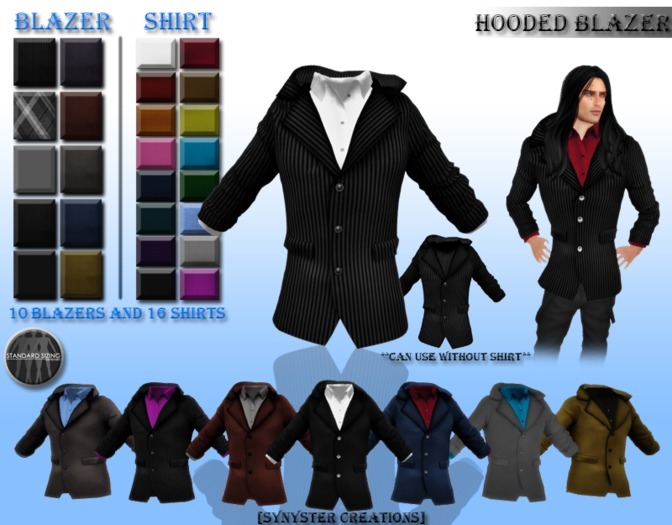 [Syn] Male Hooded Blazer