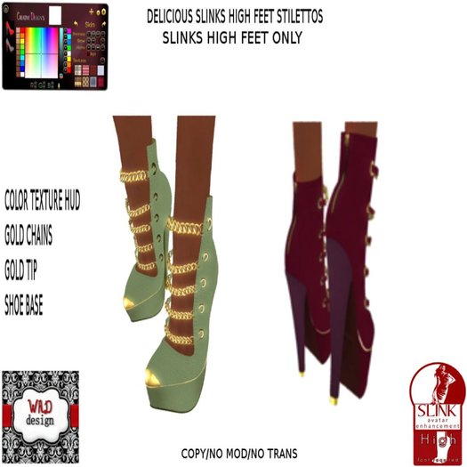 CAUSTIC BLACK SLINKS HIGH FEET