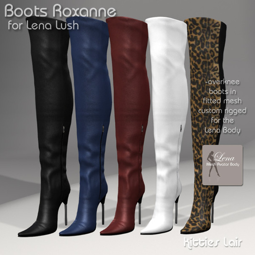 *KL* Overknees Roxanne for Lena Lush - 5 Colors Pack