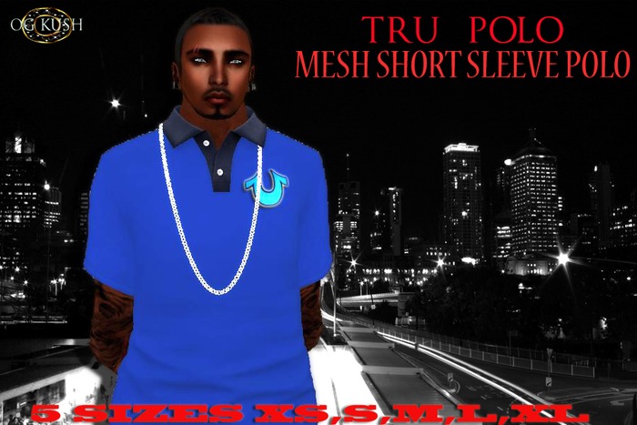 {OG KUSH}-Tru Polo-Blue