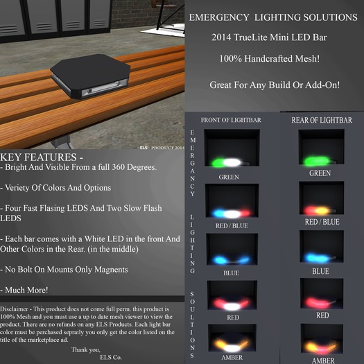<ELS> TruLite Mini Bar (Amber)
