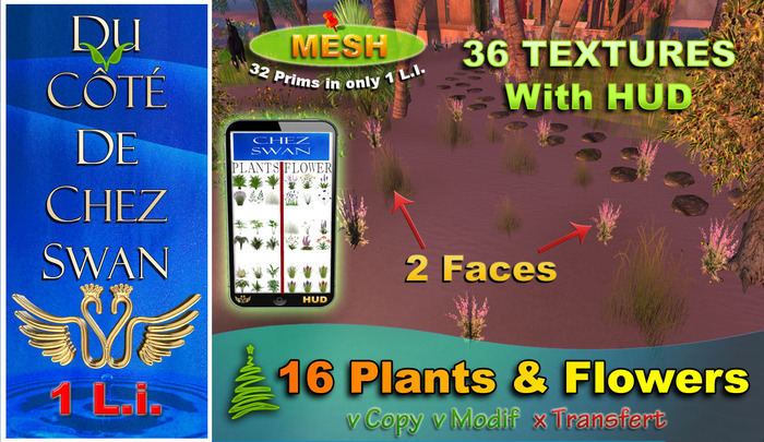 16 Plants & Flowers - Mesh 1 L.i.