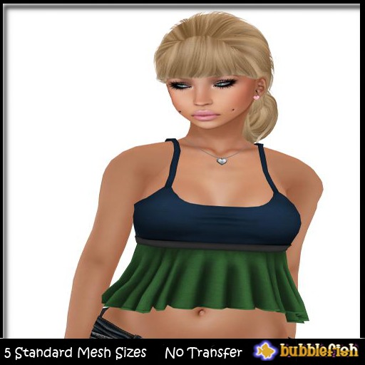 *Bubblefish* Cami  Blue/Green