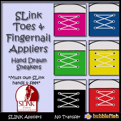 *Bubblefish*  SLink Nails Sneakers