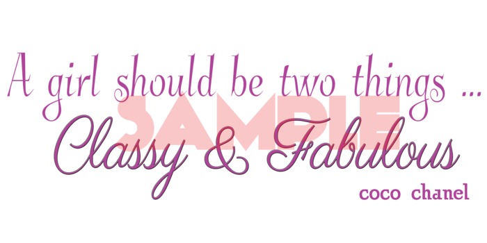 Classy - Wall decor by Word UP!