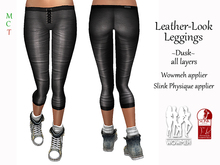 Leather Look Leggings - Dusk (includes Wowmeh & Slink Physique appliers)