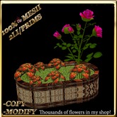LW_ Mesh Rose Tree with Caladiums in Planter - Bright Pink 5 (2 LI / Prim)