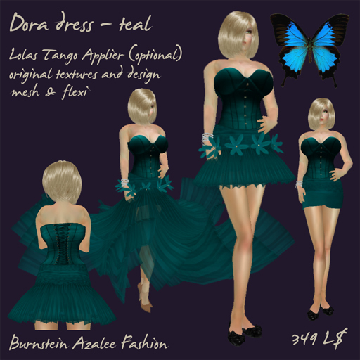 Dora teal dress