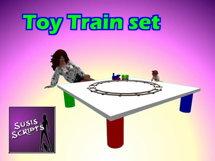 fun kids  train set on table