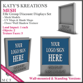 *Full Perm* MESH Elle Group Discount Displays Set Vendor
