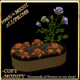 LW_ Mesh Rose Tree with Caladiums in Planter - Purple White 4 (2 LI / Prim)