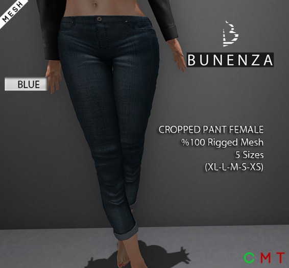 BUNENZA Cropped Pant Blue