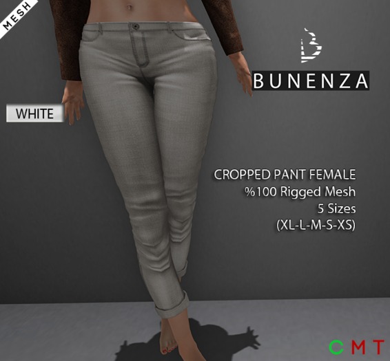 BUNENZA Cropped Pant White