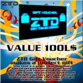 ZTD - Gift Voucher 100 with 100L$ value