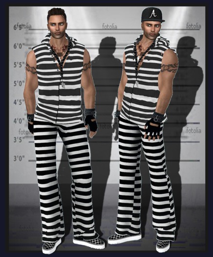 *An@rchy Ink* Jailbird [men's] Complete Outfit