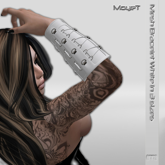 [Moyet]*Lacing_Bracelet_[White]