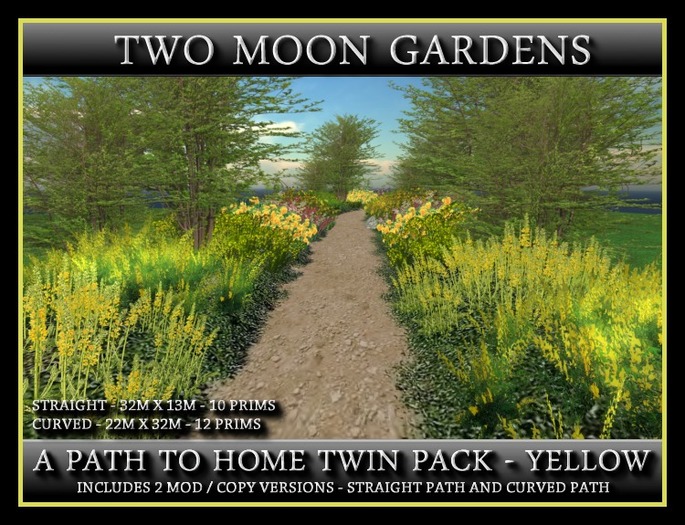 Second Life Path Second Life Marketplace - A PATH TO HOME - YELLOW* TWIN PACK