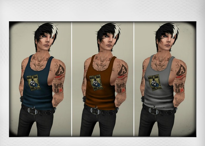 PunkD Mens Circus Ticket Tank