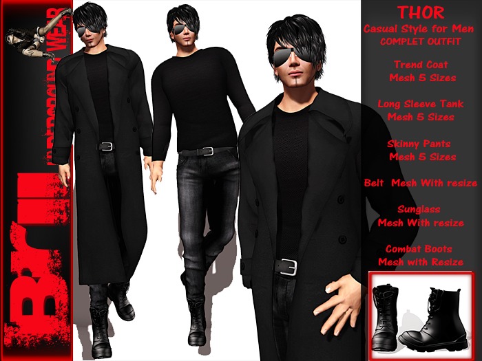 **THOR CASUAL STYLE FOR MEN COMPLET OUTFIT ** Brii **