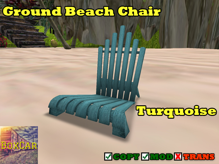[BOXCAR] Ground Beach Chair Turquoise