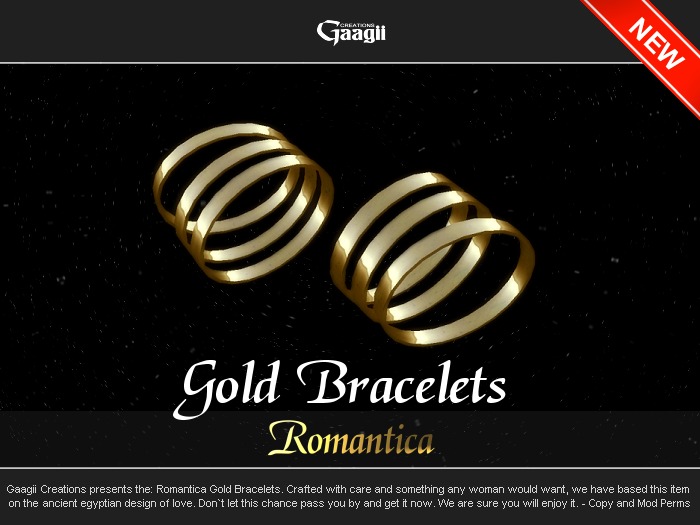 Gaagii - Romantica Gold Bracelets ((BOXED)) V2
