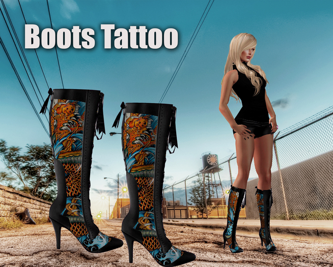 Boots Mesh Tattoo