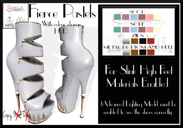 !Damned Mesh Buckle Boots Chubby Pack