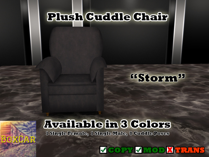 [BOXCAR] Plush Cuddle Chair Storm