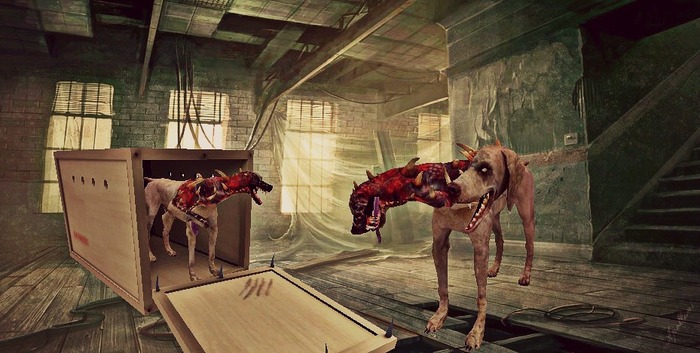 Split Faced Horror Dog