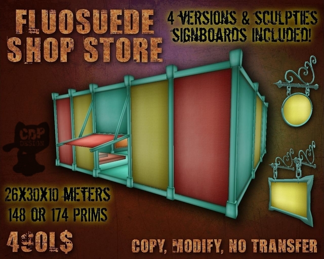 "FLUOSUEDE" RETAIL SHOP STORE 