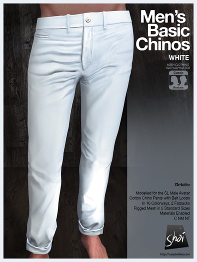 *Shai* Men's Basic Chinos - Navy