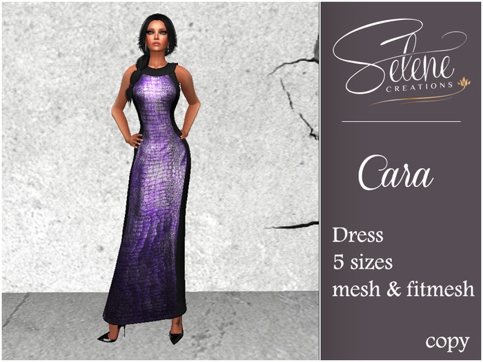 [Selene Creations] Cara Purple Croco Mesh&Fitmesh