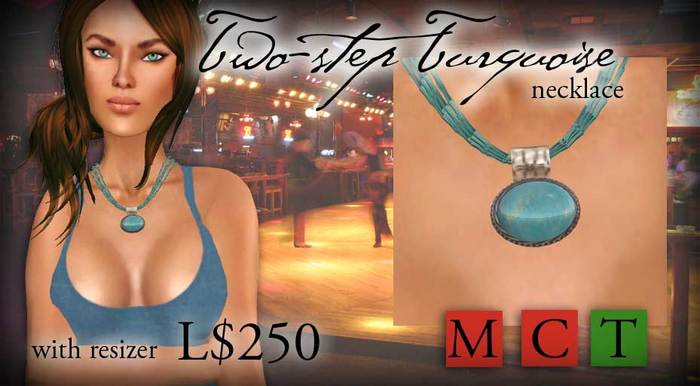Mustang Trading Post Two-step Turquoise Necklace--sale price!