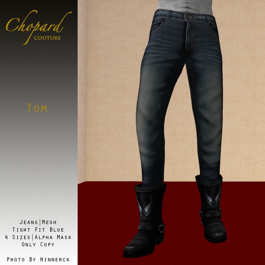 *Chopard Couture* Tom Jeans - Tight Fit Blue (Mesh)