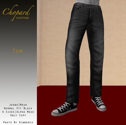 *Chopard Couture* Tom Jeans - Normal Fit Black (Mesh)