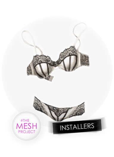 #TheMeshProject - Boudoir Lingerie (Blanc)