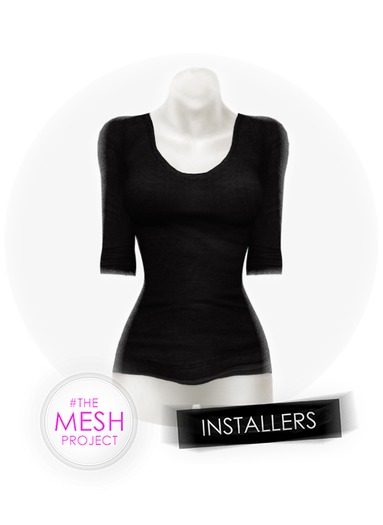 #TheMeshProject - Classic Sweater (Black)