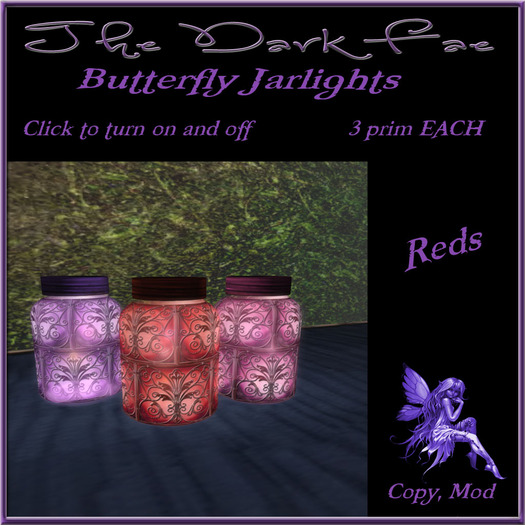 The Dark Fae's Jarlights Butterfly Reds