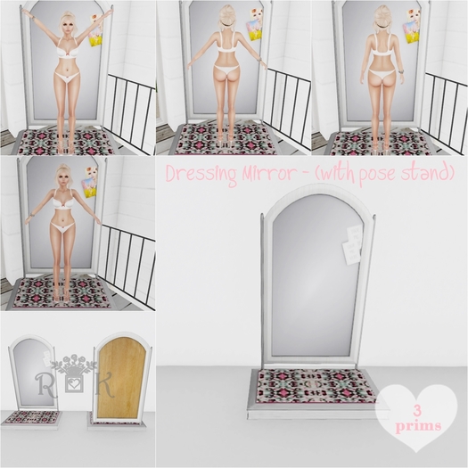 R&K Dressing Room Mirror - White (wear me!)