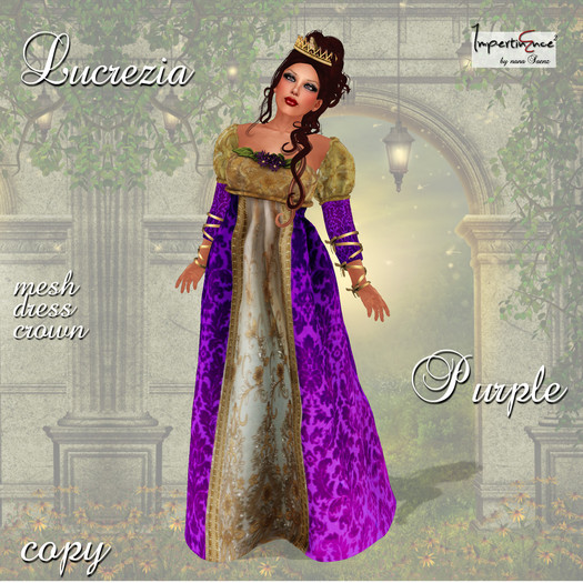 Lucrezia gown Purple